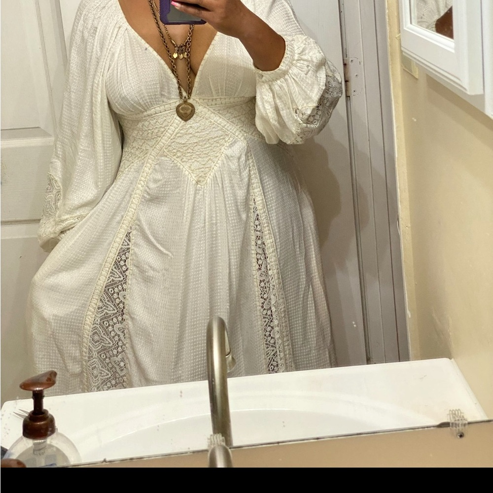 White/ Ivory FreePeople Maxi dress